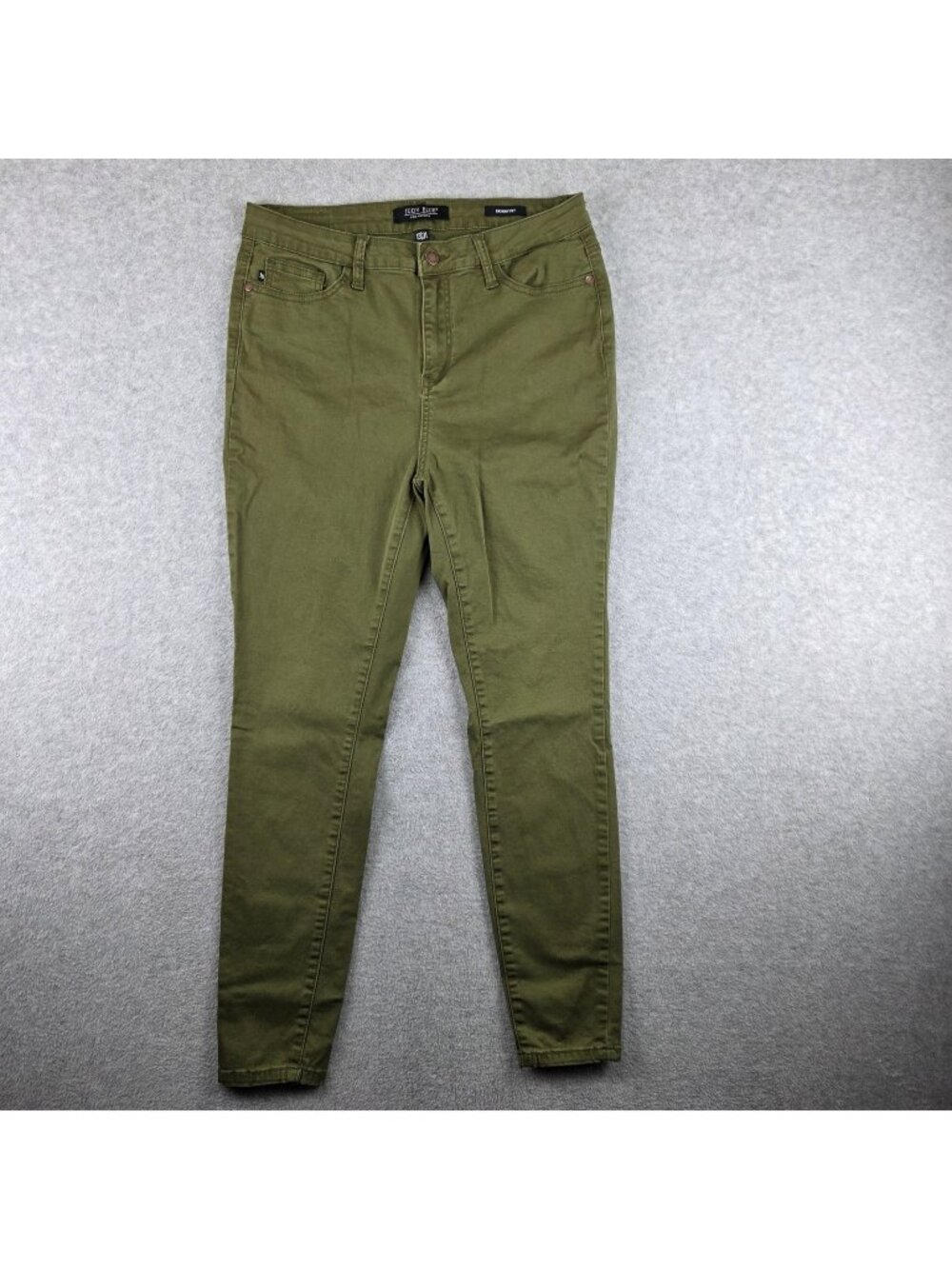 Judy Blue Jeans Womens 13/31 Olive Green Skinny High Rise Stretch Denim